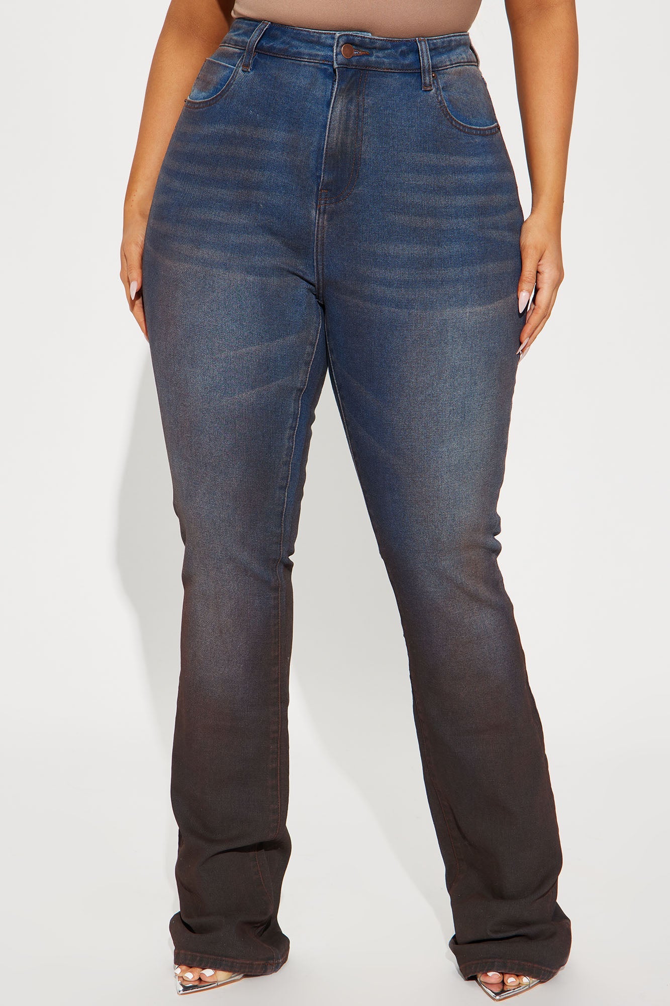 Tall Such A Smoke Show Stretch Tinted Bootcut Jeans - Dark Wash