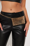 Dazzle Up Sequin Belt Bag - Gold