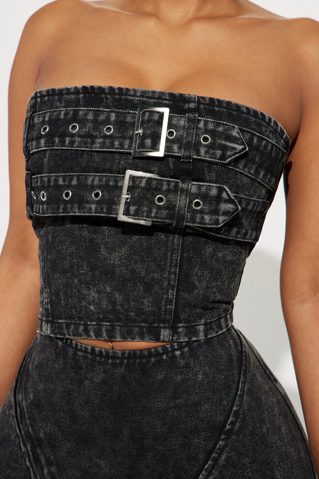 Sweet Love Mineral Wash Pant Set - Black