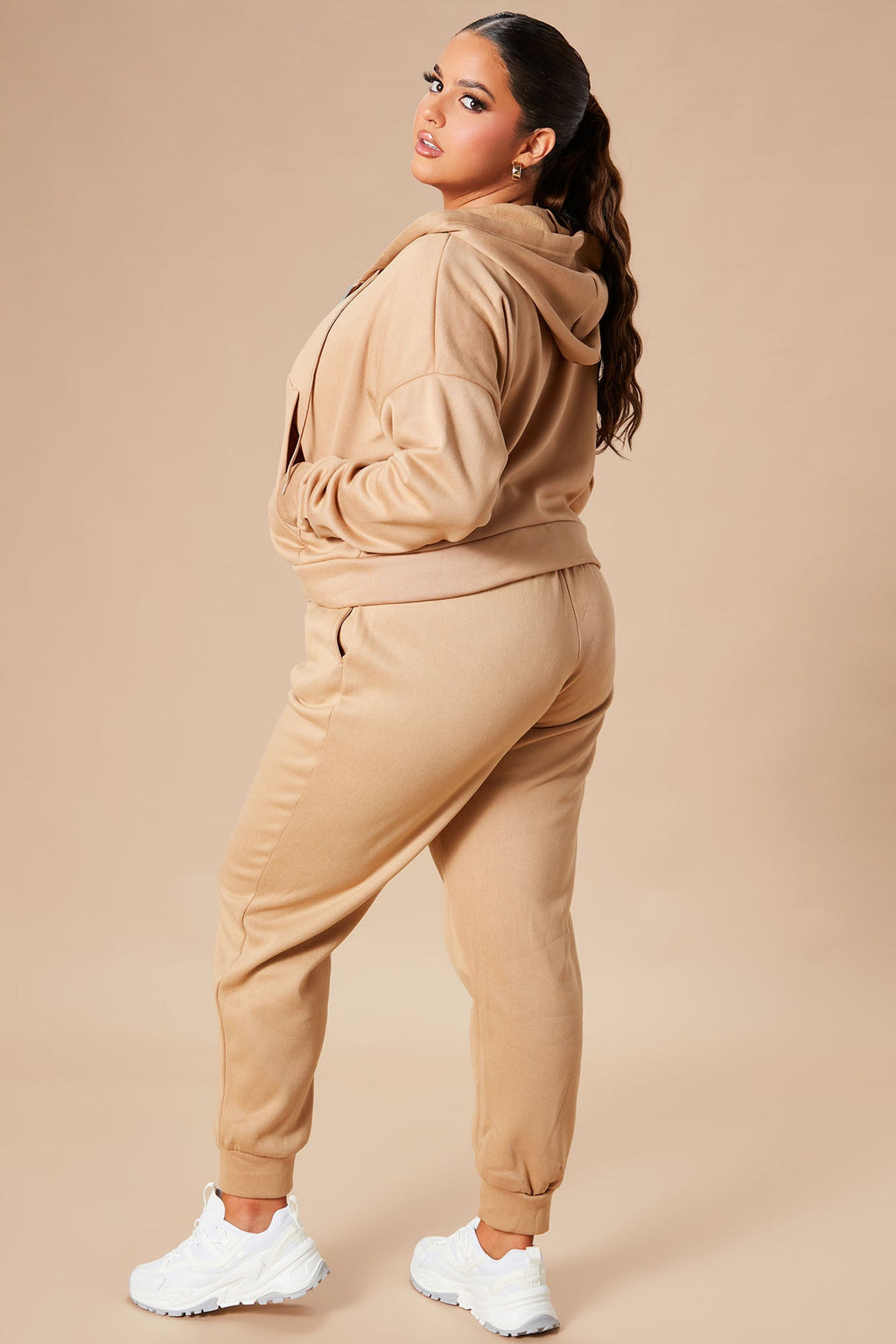 I Got This Zip Up Jacket And Jogger Set - Mocha