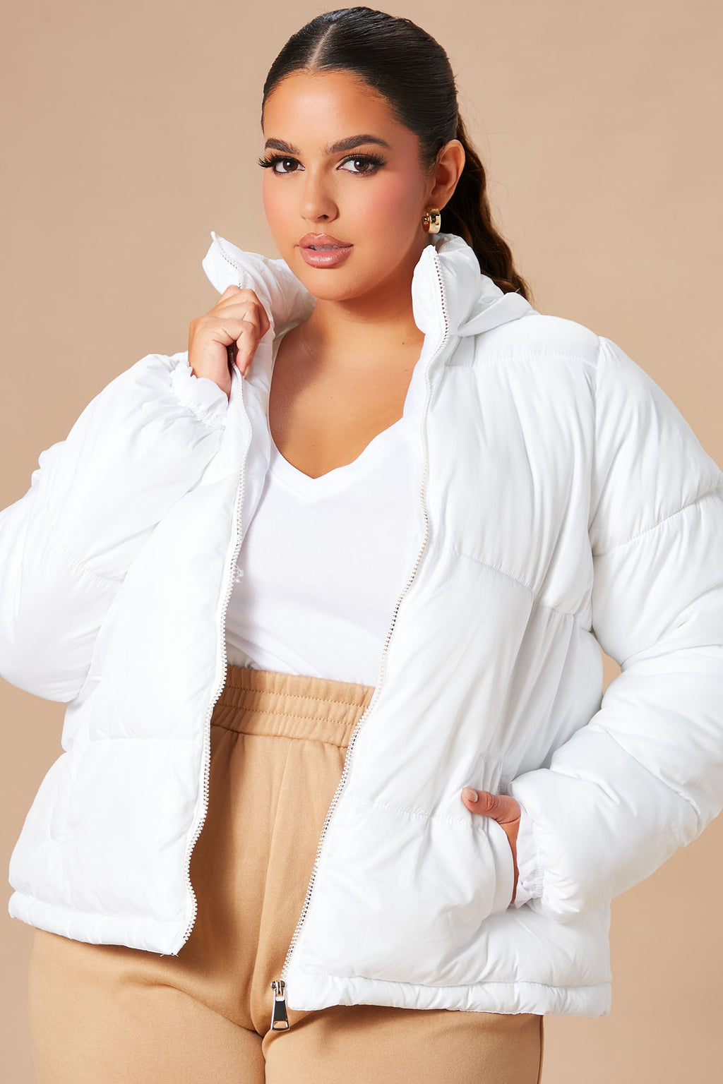 Don't Rain On My Puffer Jacket - White