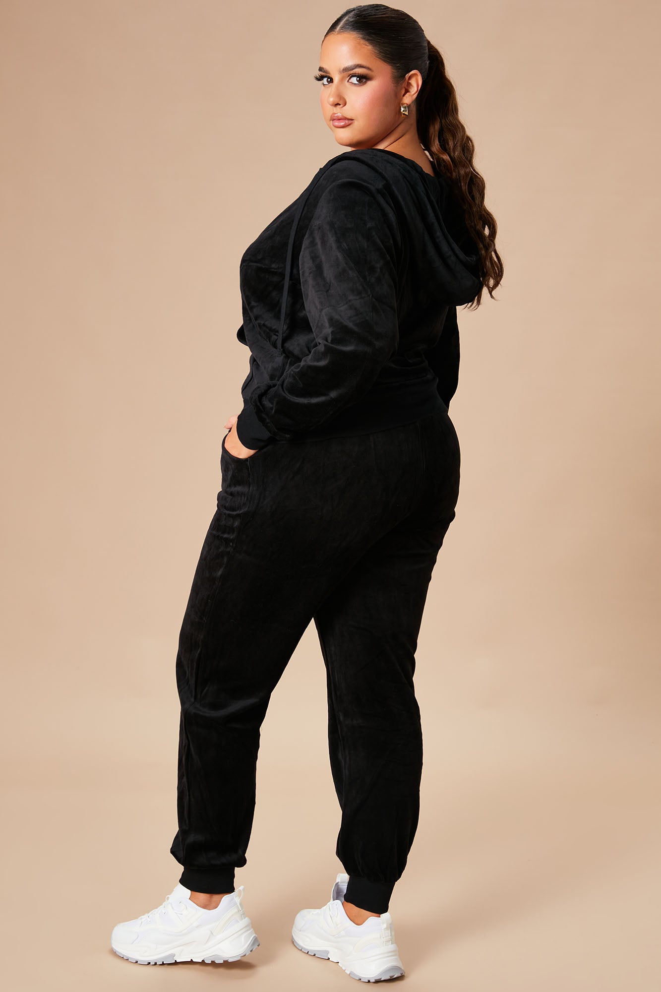 The Original Trendsetter Velour Set - Black