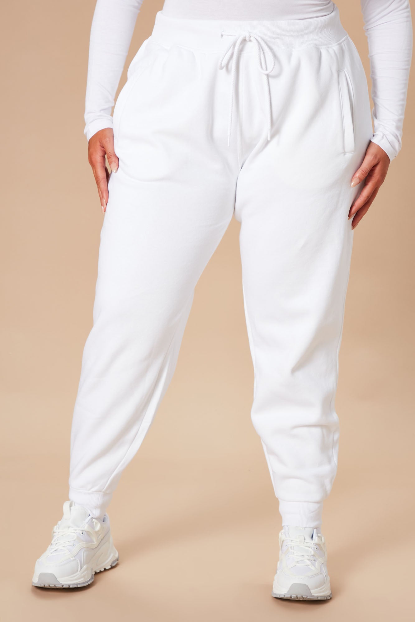 Stole Your Boyfriend's Oversized Jogger - White