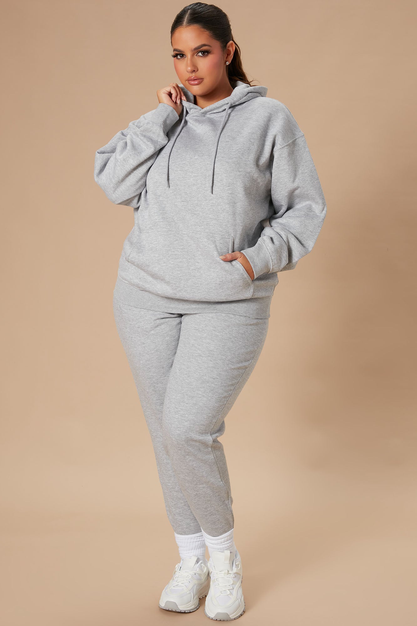 Stole Your Boyfriend's Oversized Hoodie - Heather Grey