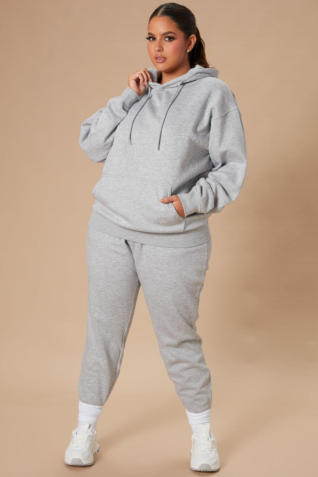 Stole Your Boyfriend's Oversized Jogger - Heather Grey