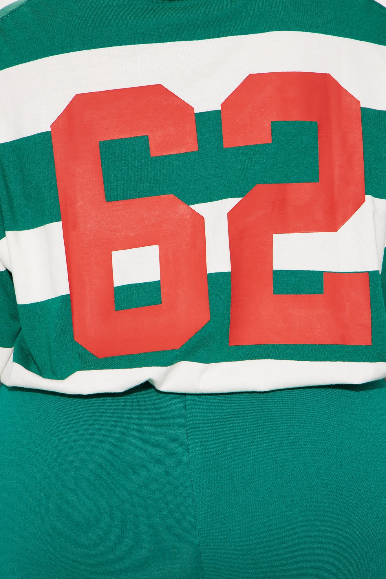 Number 62 Fleece Pant Set - Green/combo