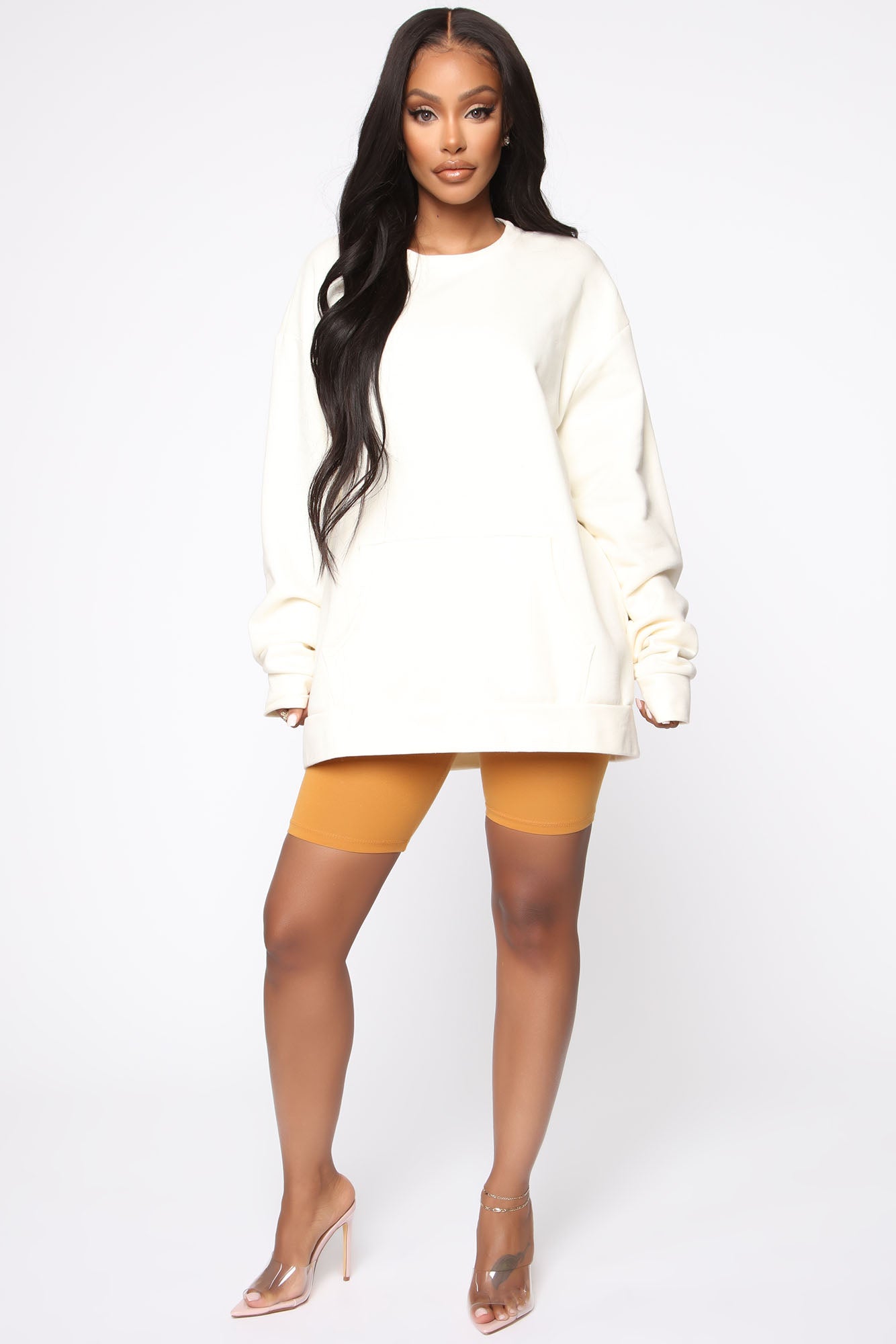 Natalee Biker Shorts - Mustard