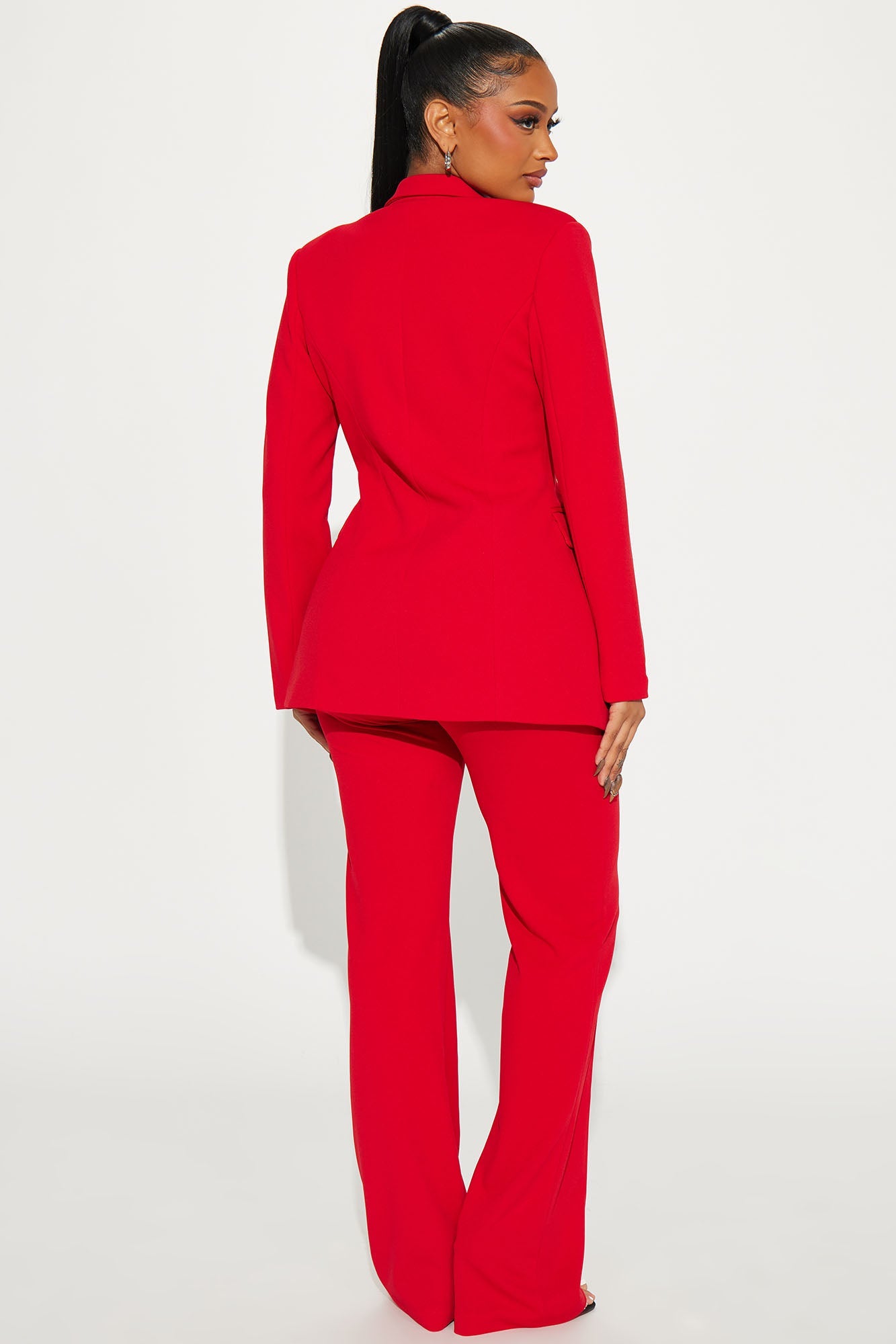 Dreamy Moments Blazer Set - Red