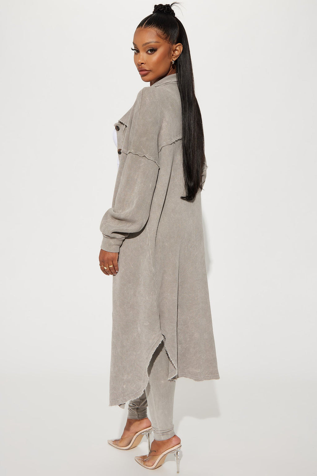 Cece Washed Legging Set - Taupe