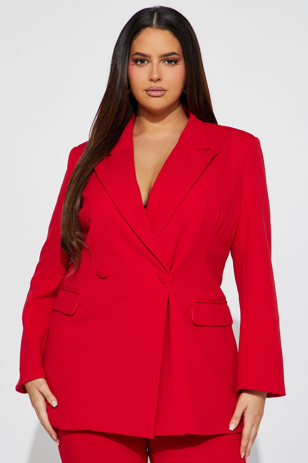 Dreamy Moments Blazer Set - Red