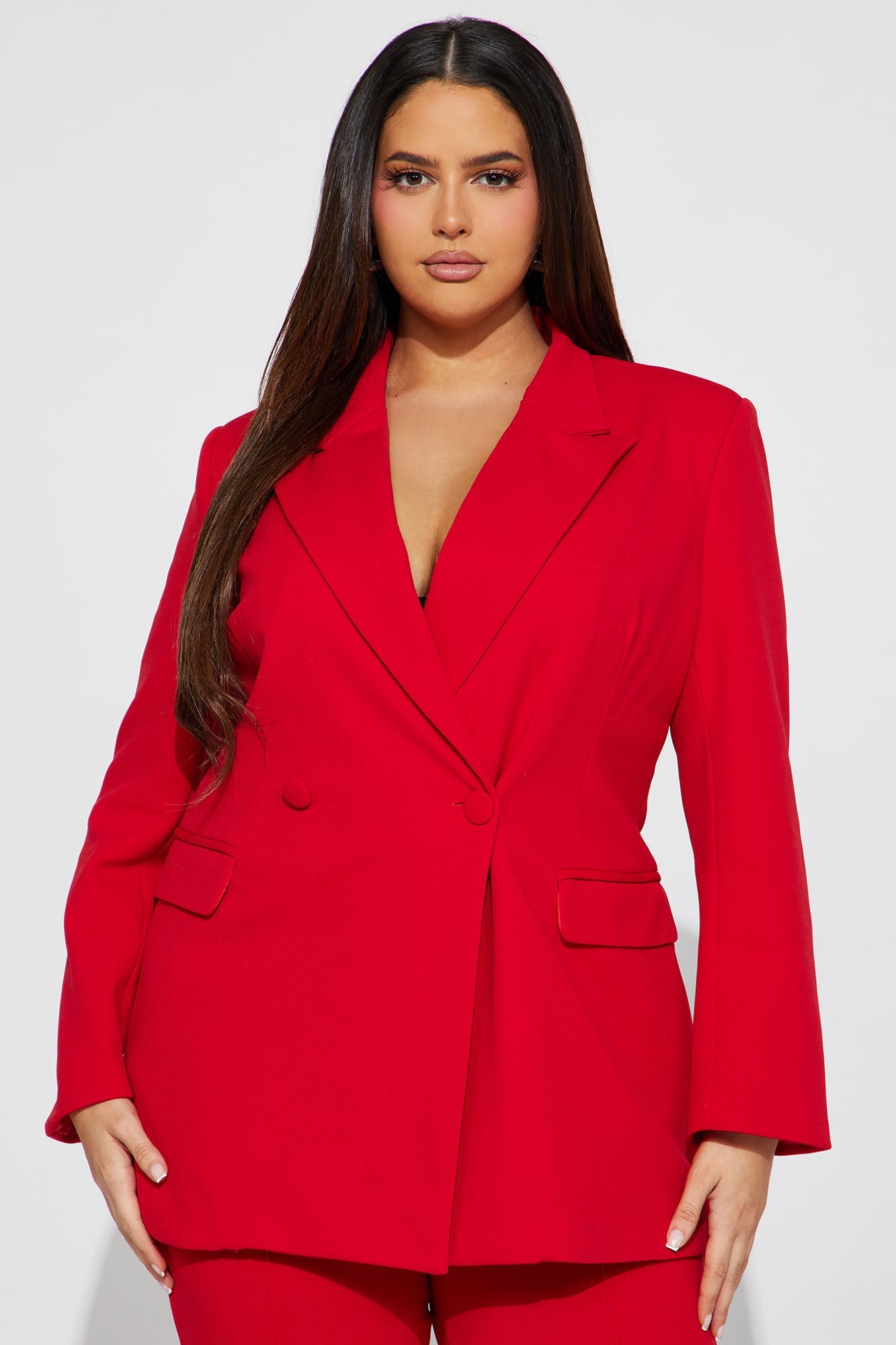 Dreamy Moments Blazer Set - Red