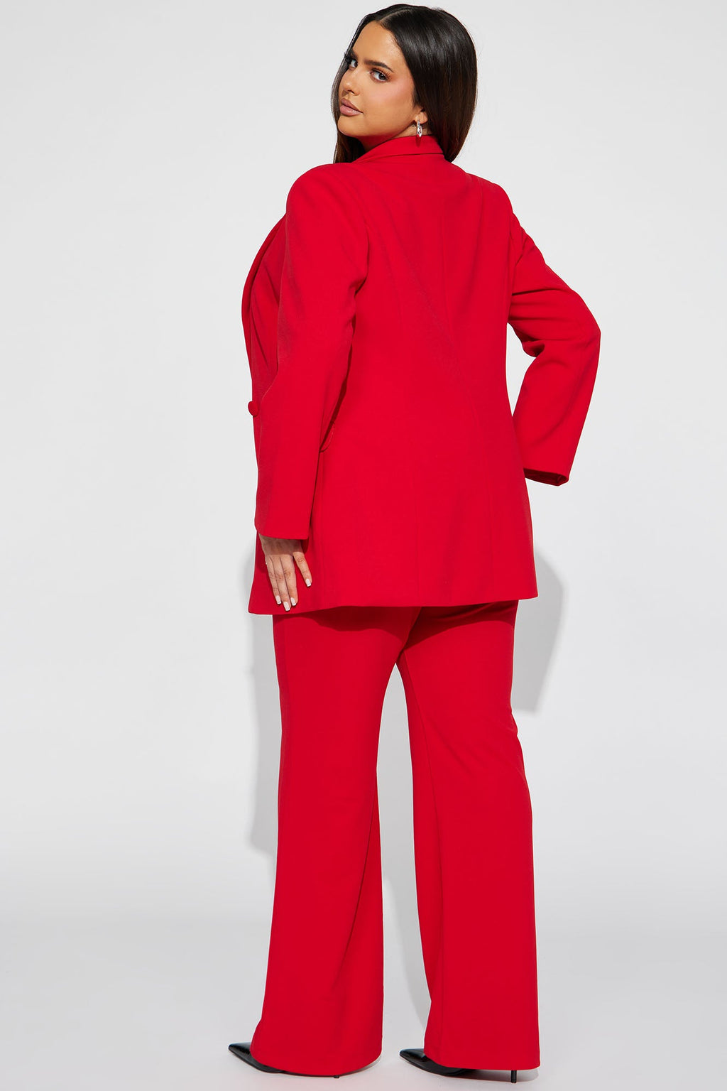 Dreamy Moments Blazer Set - Red