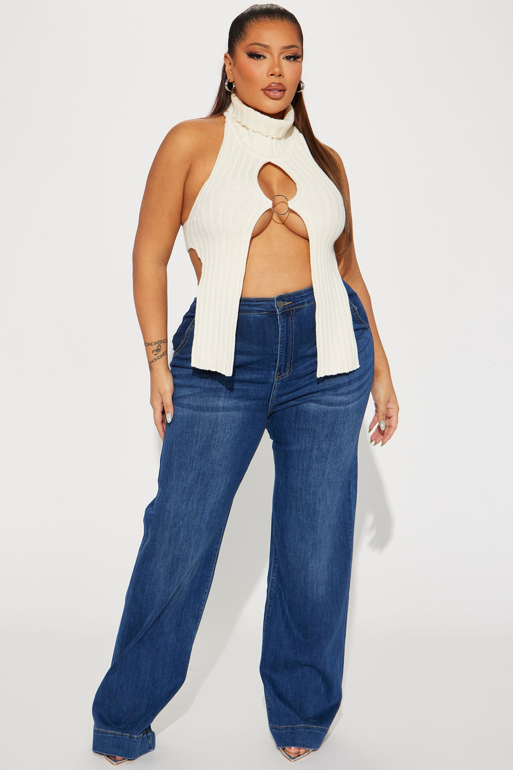 Margot Stretch Trouser Jeans - Dark Wash