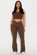 Amara Active Leggings - Chocolate