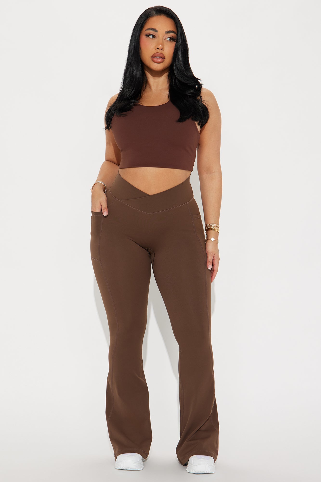 Amara Active Leggings - Chocolate