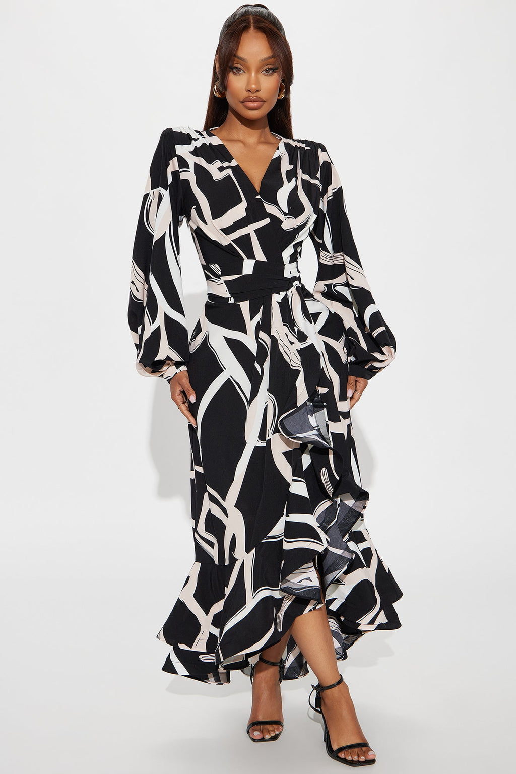 Fully Devoted Maxi Dress - Black/combo