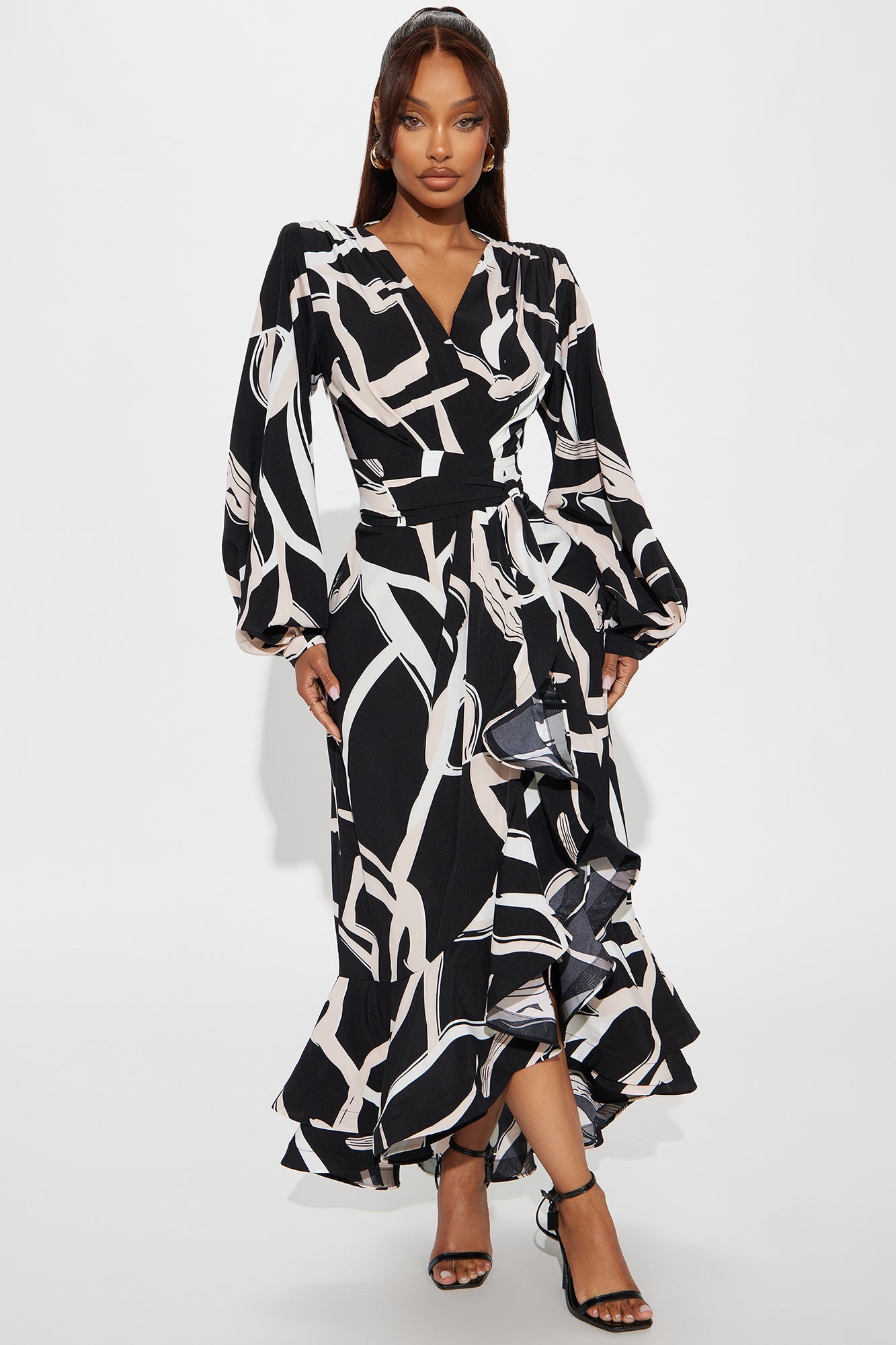 Fully Devoted Maxi Dress - Black/combo