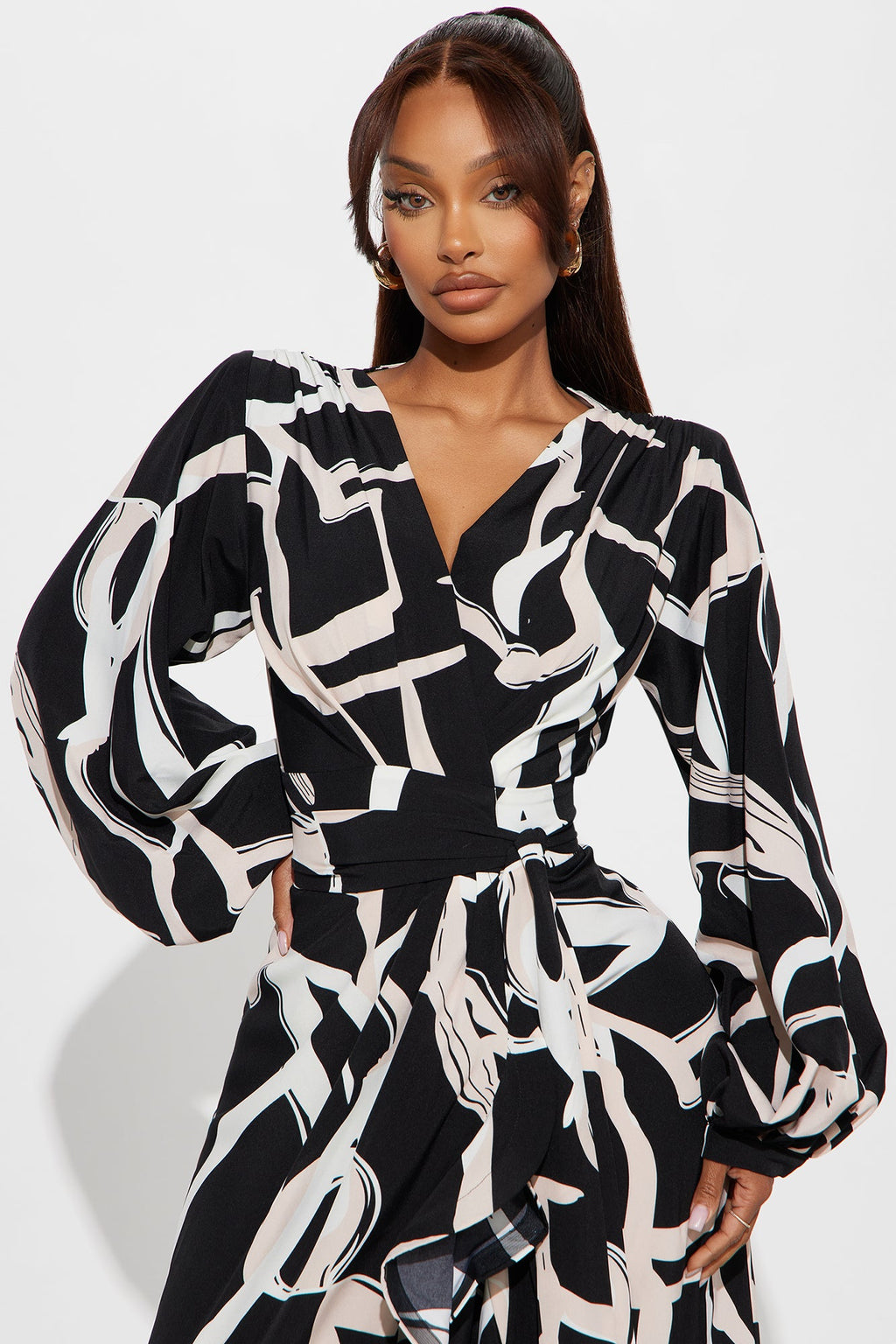 Fully Devoted Maxi Dress - Black/combo