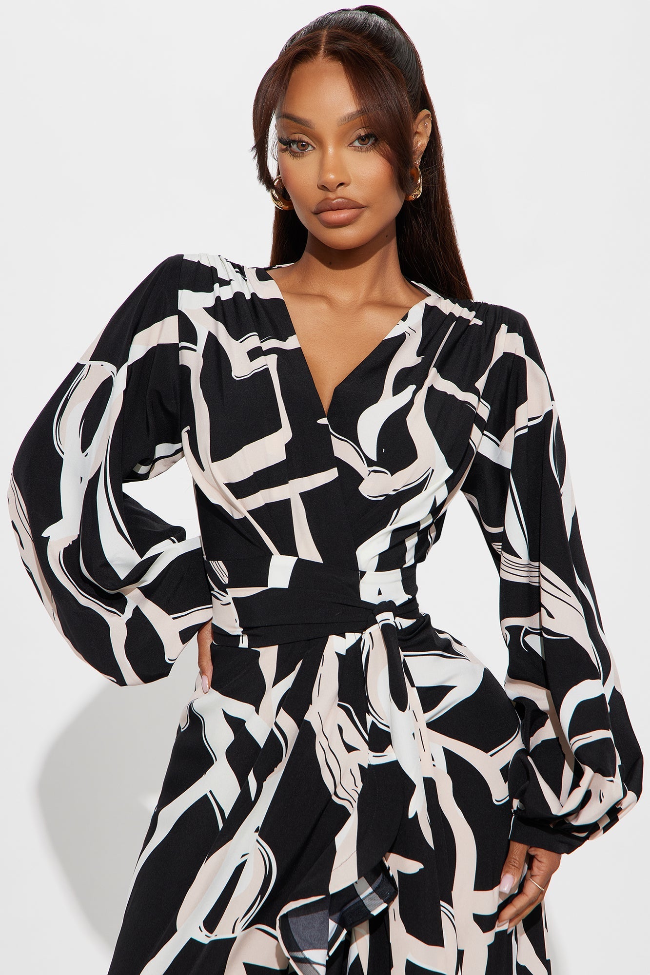 Fully Devoted Maxi Dress - Black/combo