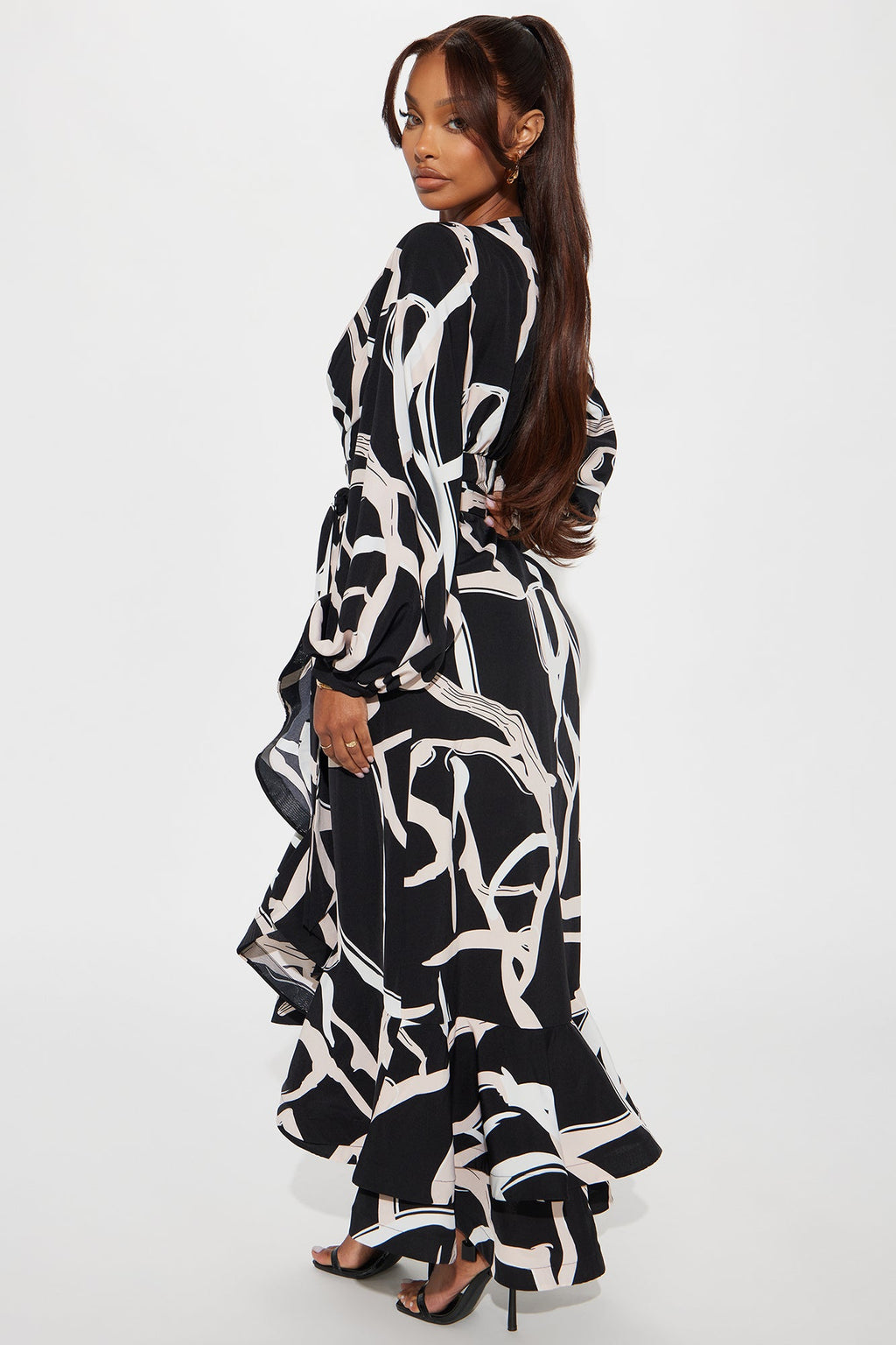 Fully Devoted Maxi Dress - Black/combo