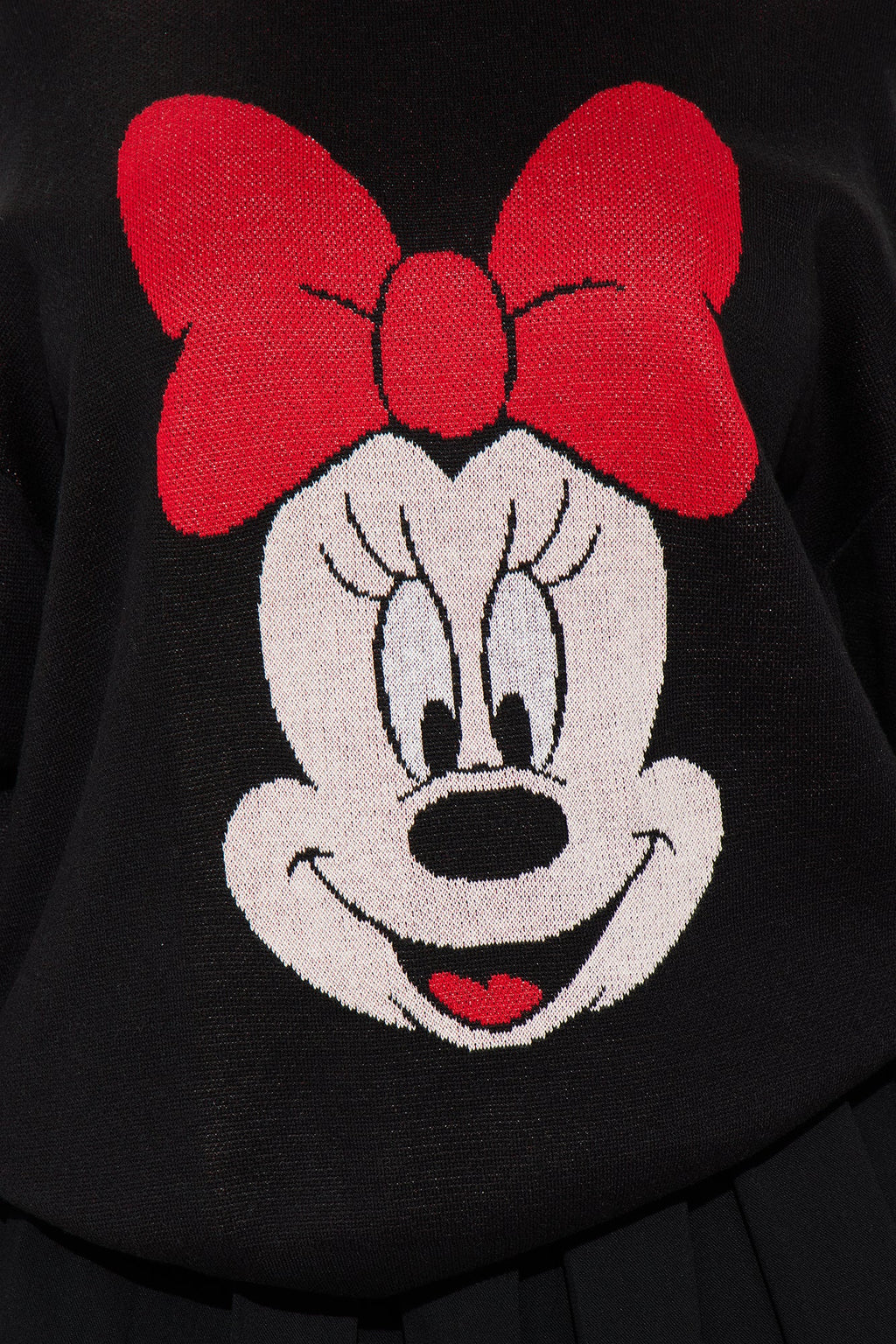 Minnie Mouse Wink Sweater - Black/combo