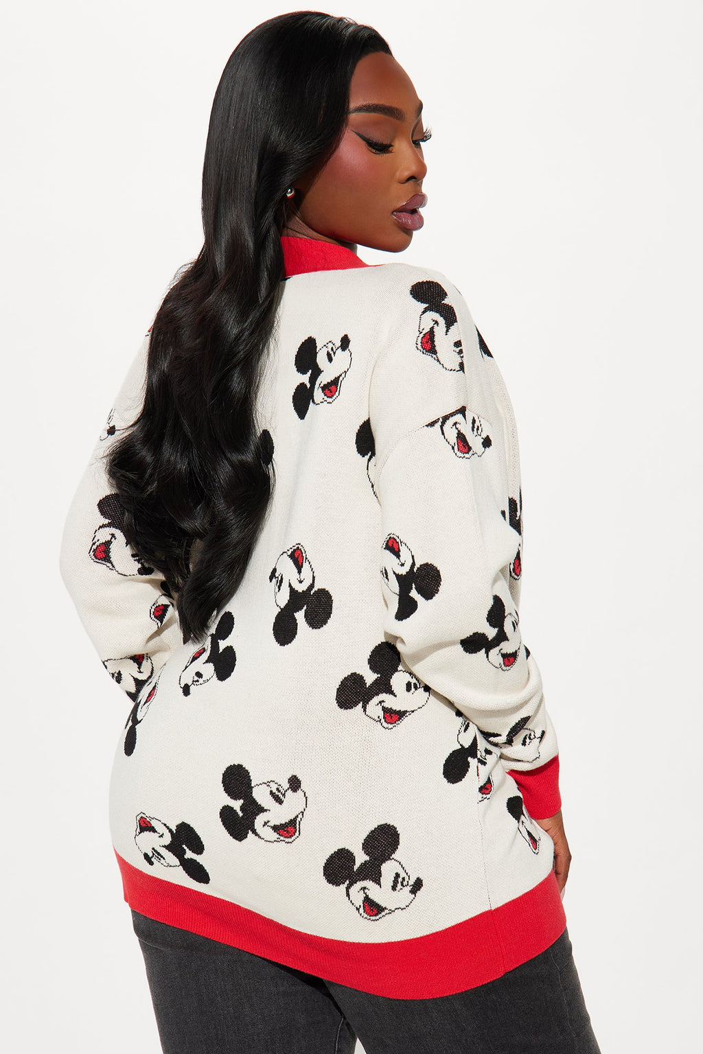 Mickey Mouse Cardigan - Cream/combo