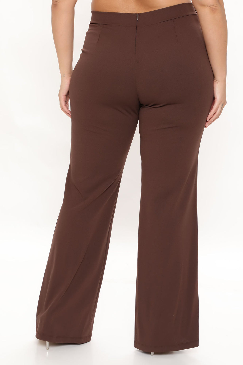 Victoria High Waisted Dress Pants - Chocolate