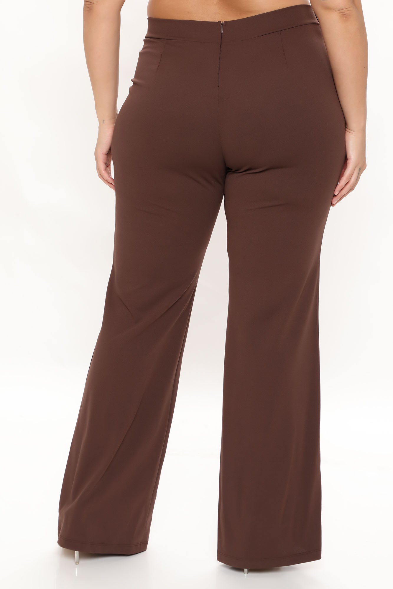 Victoria High Waisted Dress Pants - Chocolate