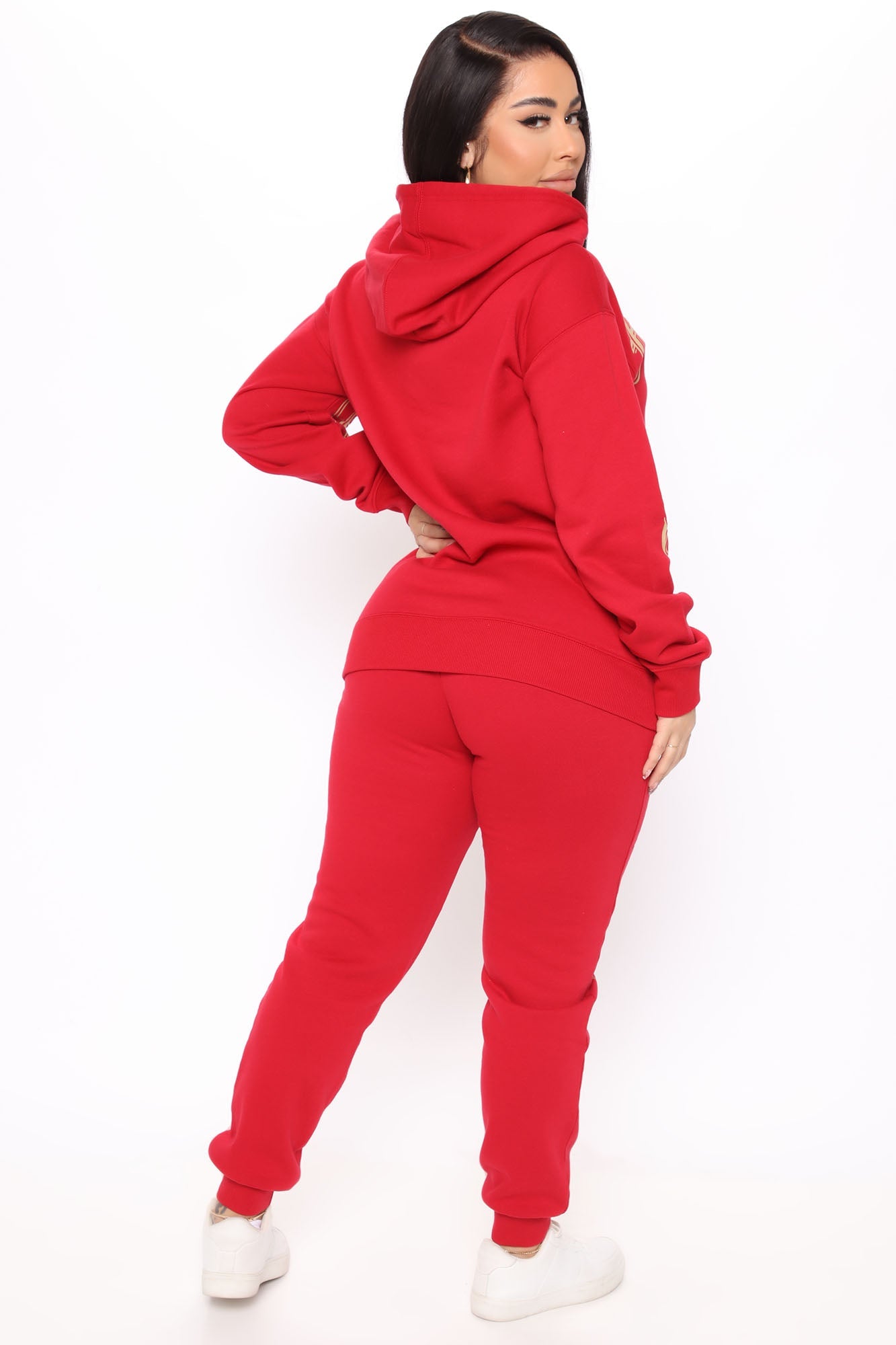 NFL Old English 49ers Hoodie - Burgundy