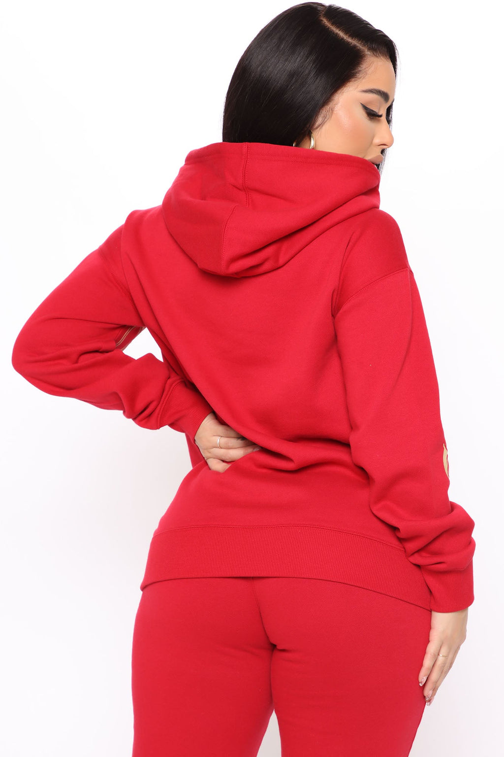 NFL Old English 49ers Hoodie - Burgundy