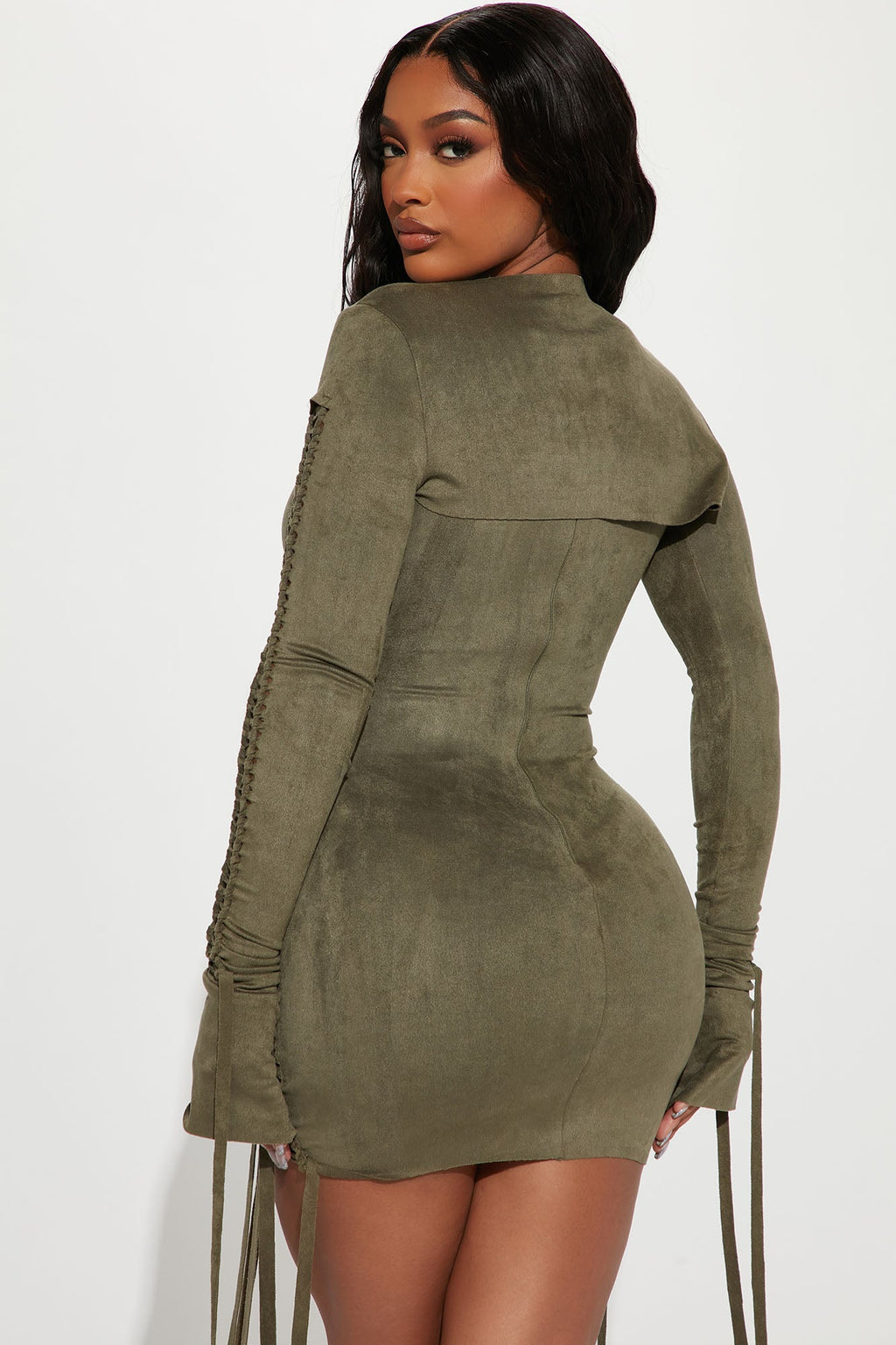 Yovanna Mini Dress Set - Olive