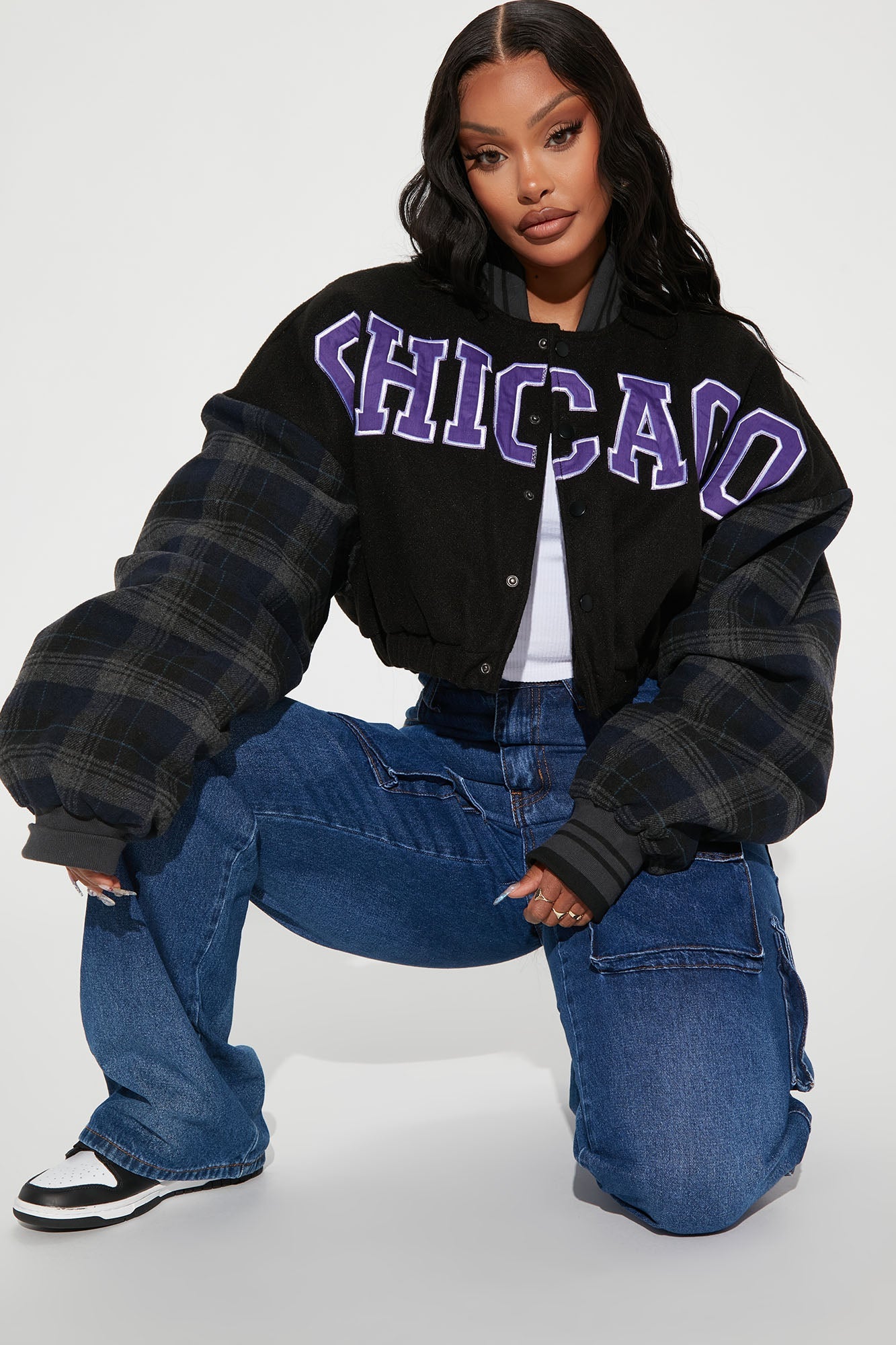 Just Like That Bomber Jacket - Black/combo