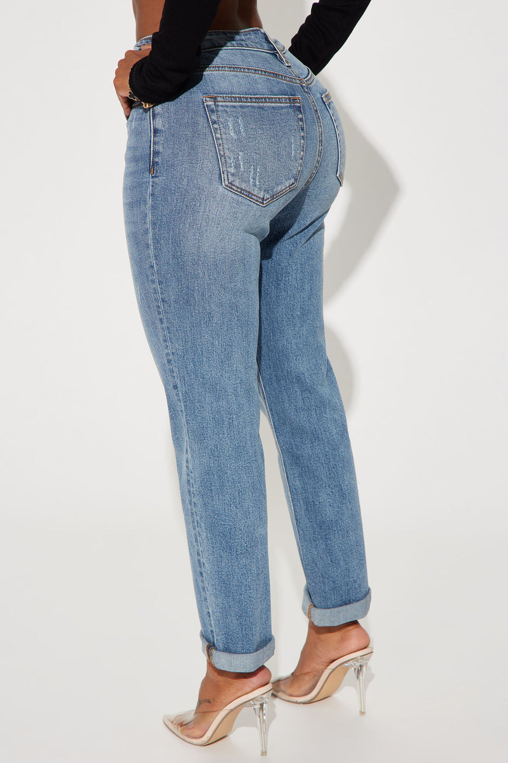 Listen To Me 90's High Rise Mom Jeans - Light Wash