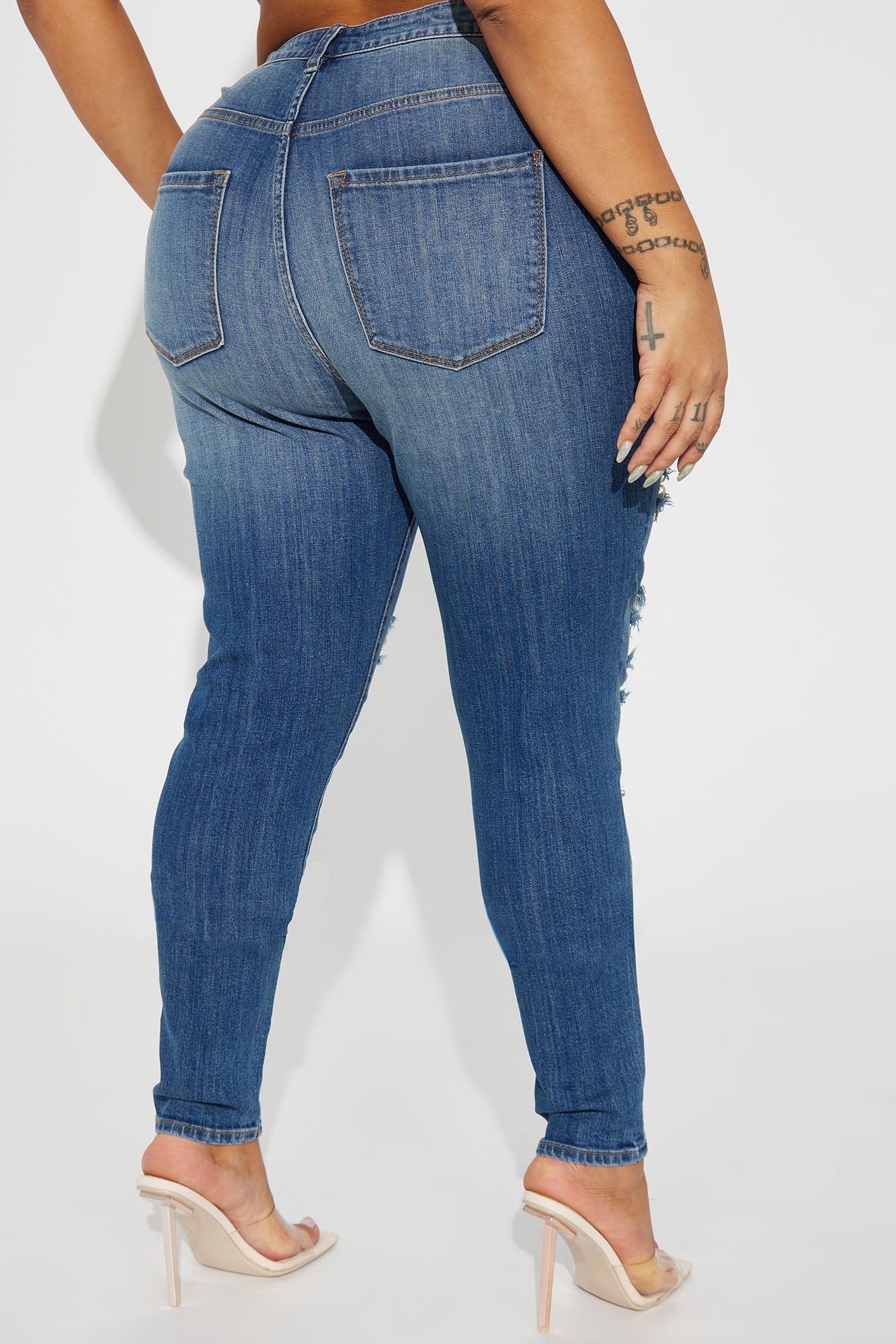 Tough It Up Stretch Skinny Jeans - Dark Wash