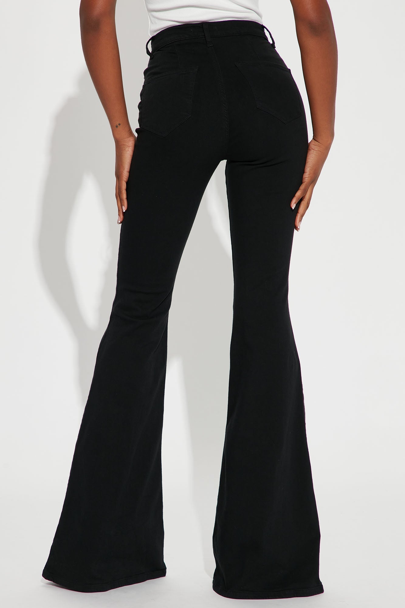 Tall Santorini Super Stretch Flare Jeans - Black