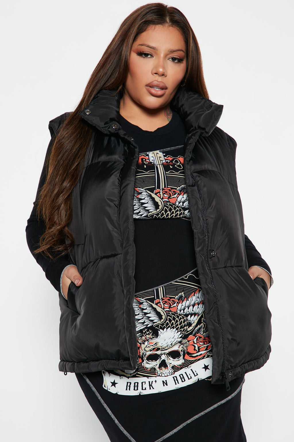 Leave It To Me Puffer Vest - Black