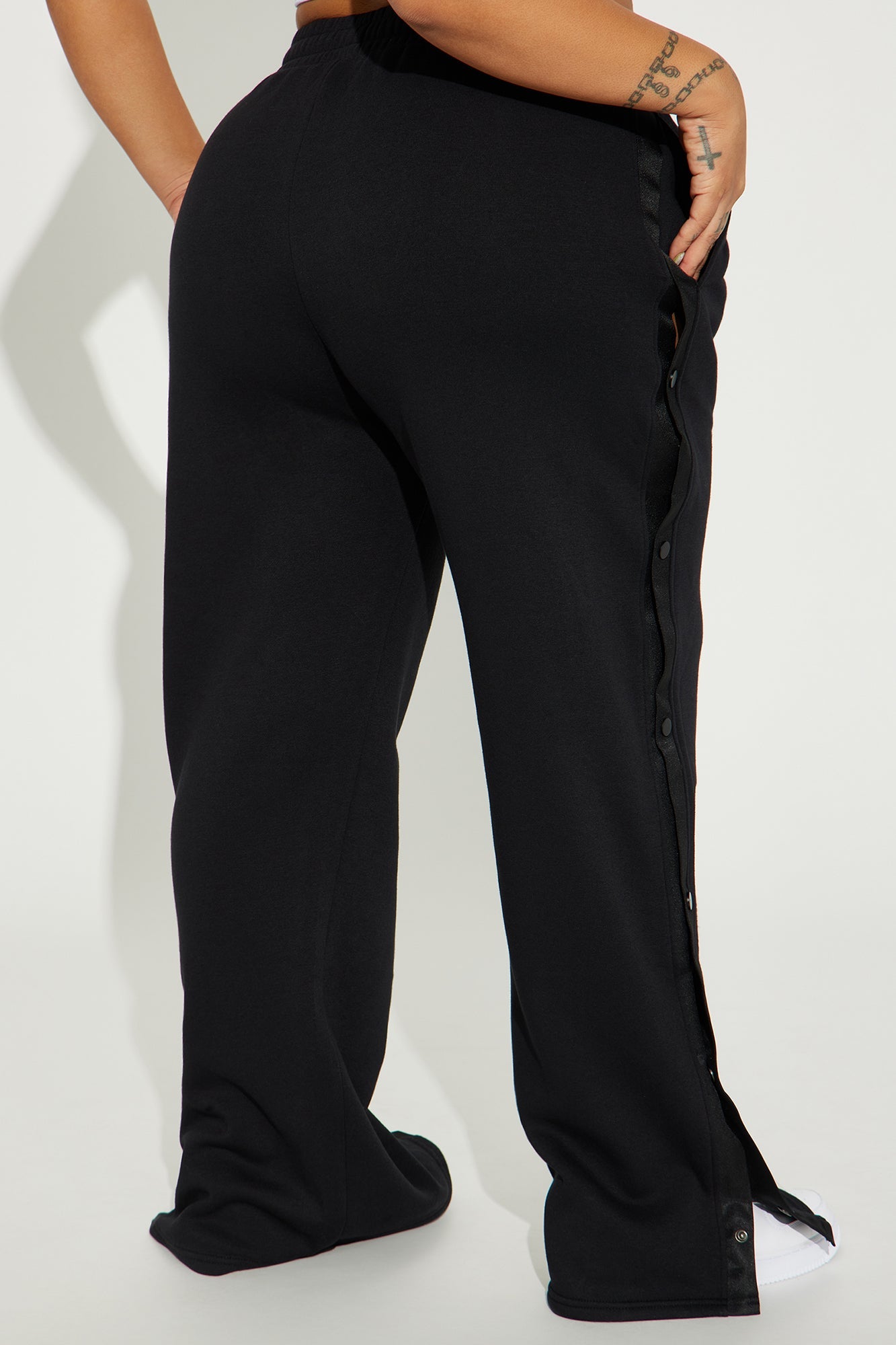 Raiders Snap Button Pants - Black