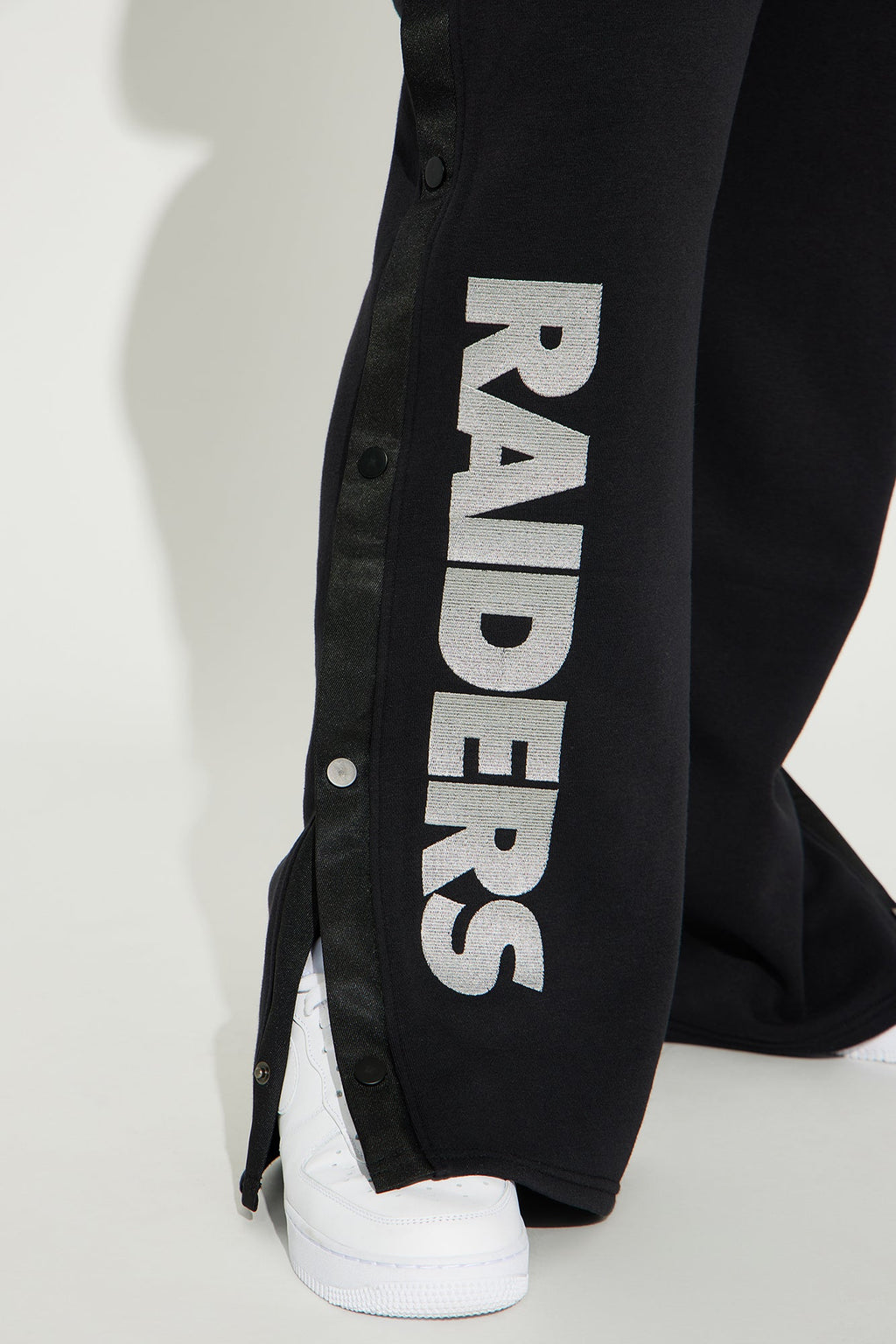 Raiders Snap Button Pants - Black