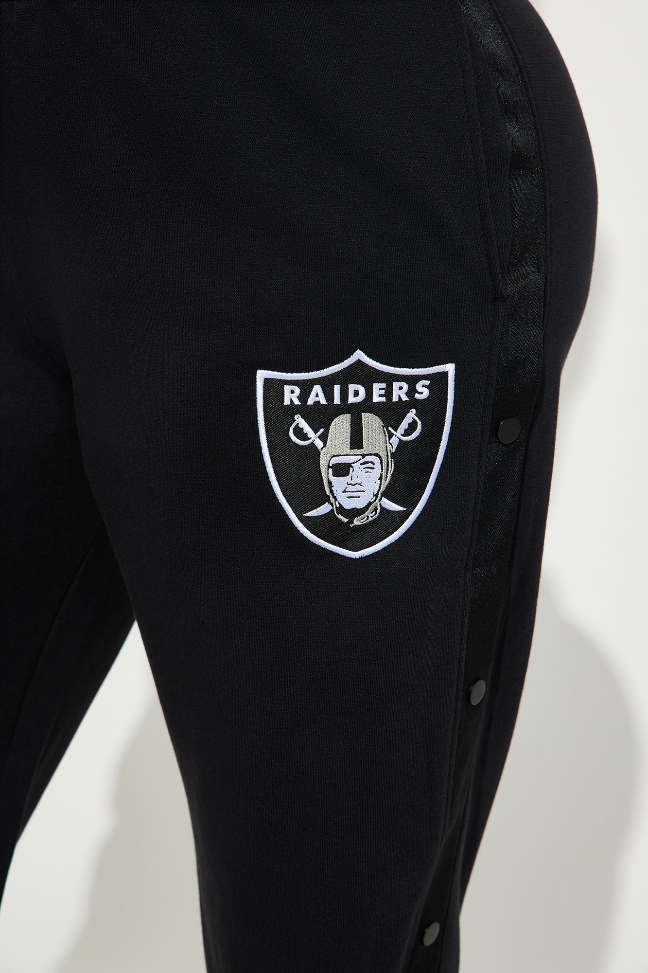 Raiders Snap Button Pants - Black