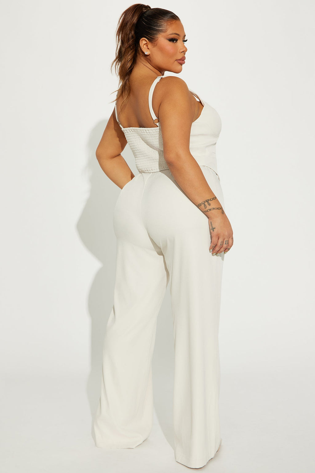 That Girl Vest Pant Set - Cream