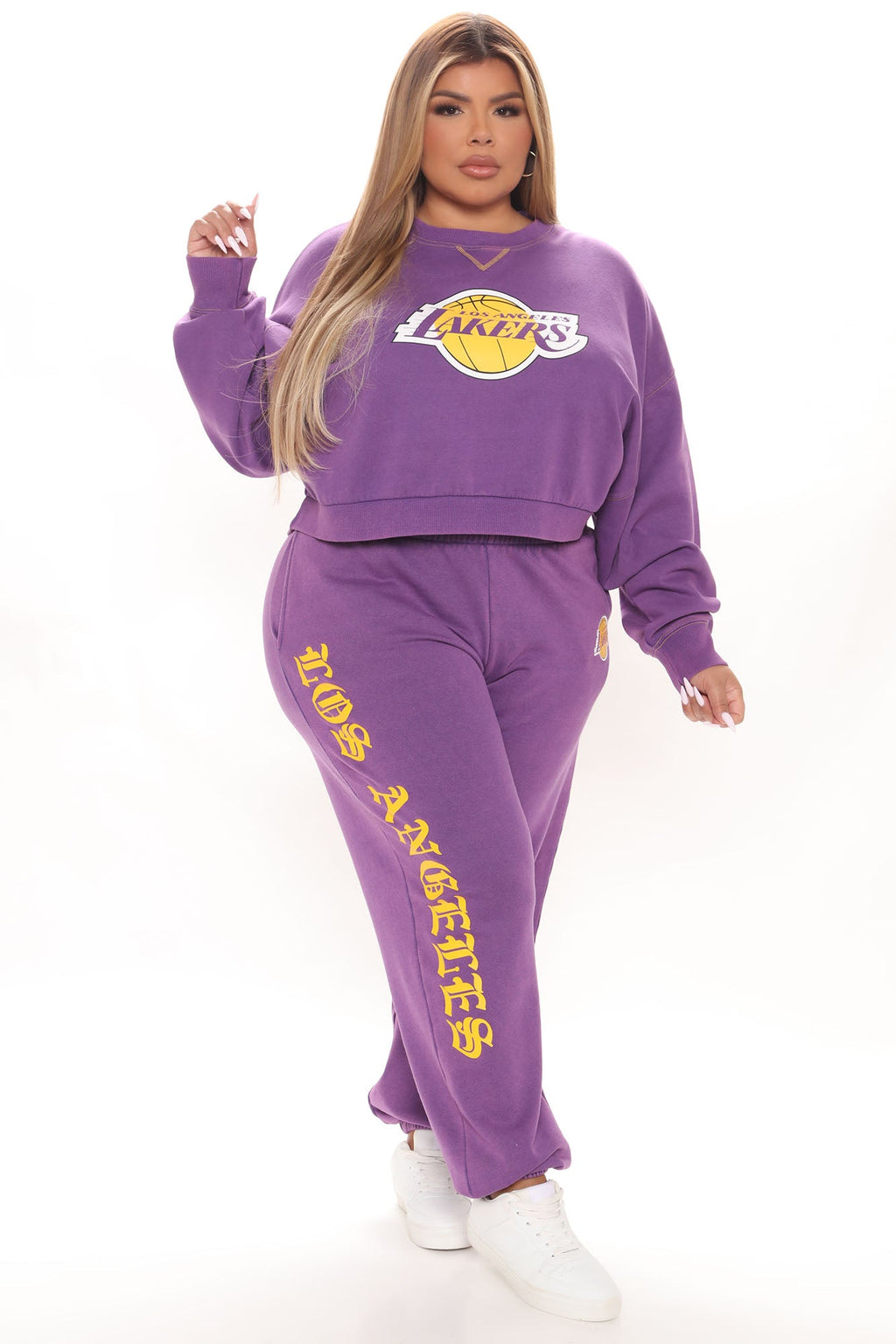 NBA Real MVP Lakers Washed Sweatpant - Purple