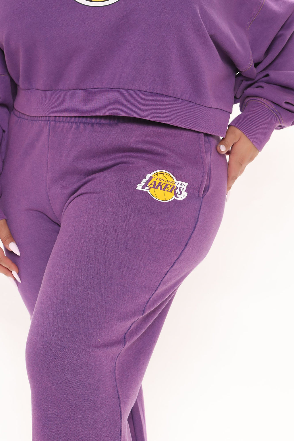 NBA Real MVP Lakers Washed Sweatpant - Purple