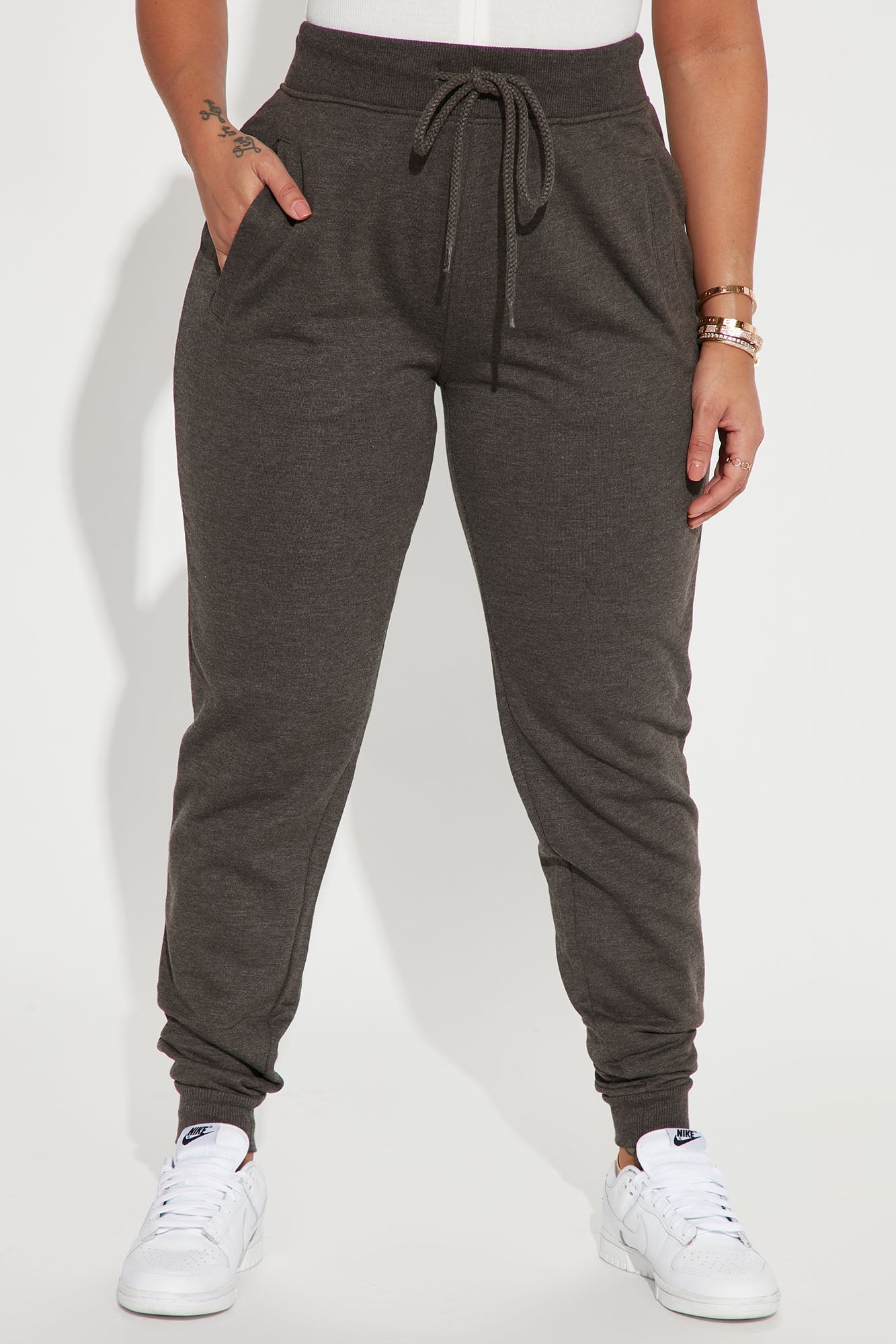 Stole Your Boyfriend's Oversized Jogger - Charcoal