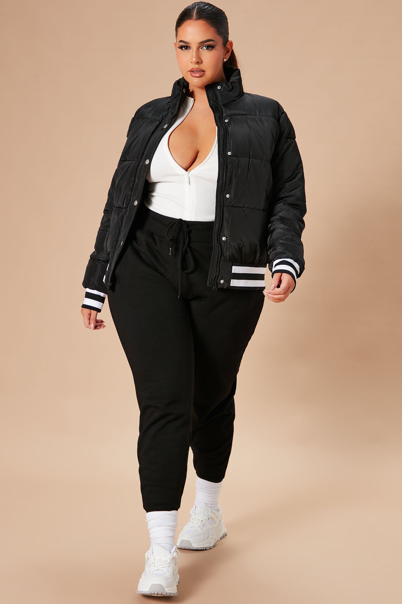 Mrs. Jackson Puffer Jacket - Black