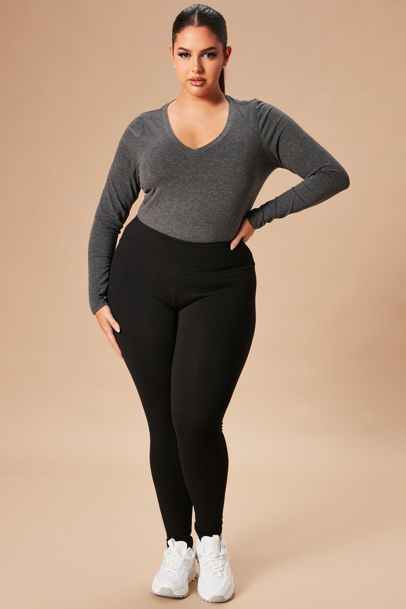 Your Everyday Long Sleeve Tee - Charcoal