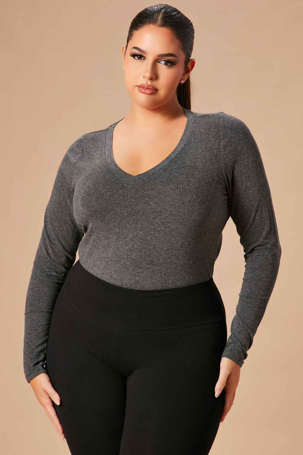 Your Everyday Long Sleeve Tee - Charcoal