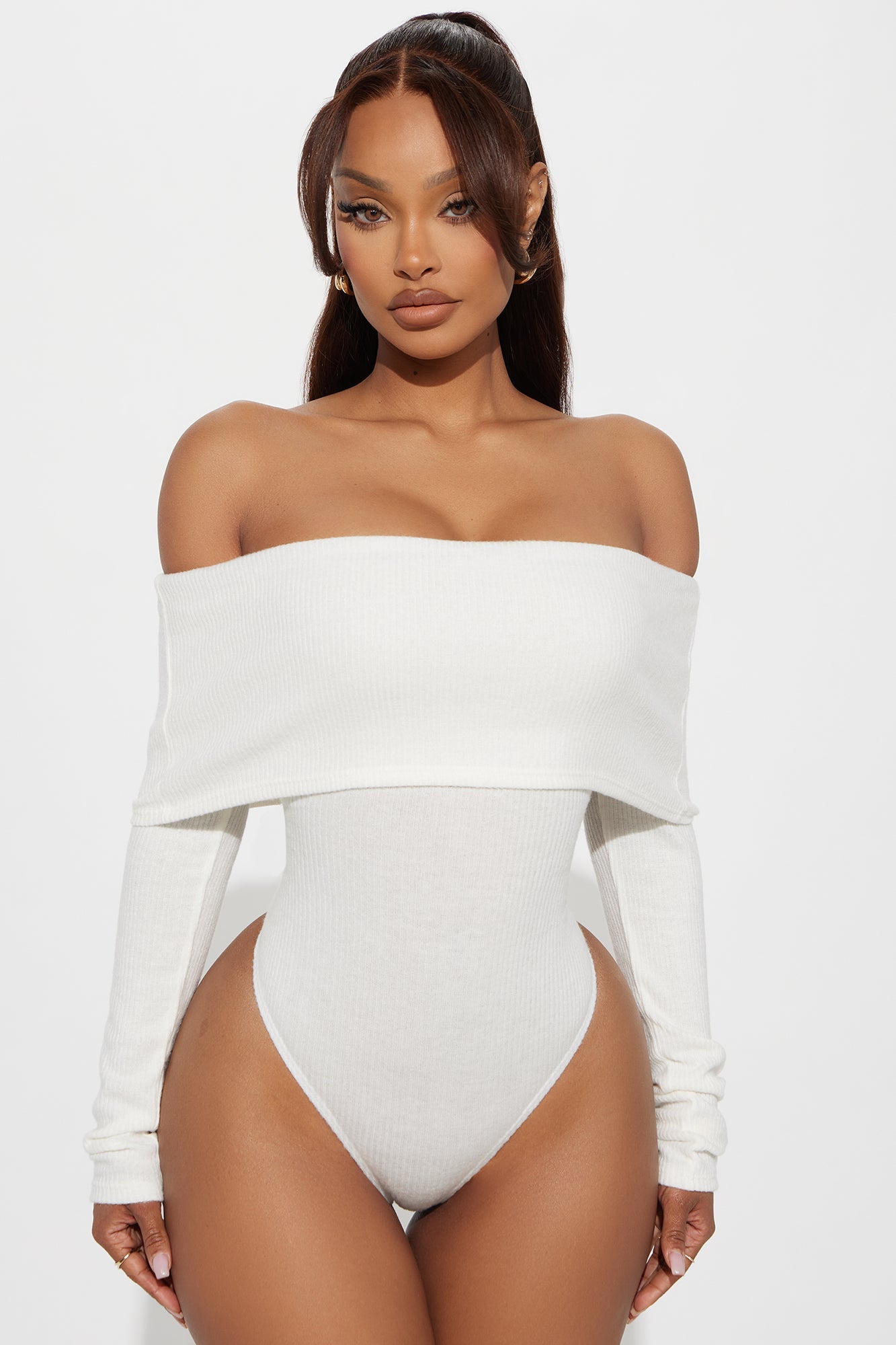 Samantha Sweater Bodysuit - Ivory