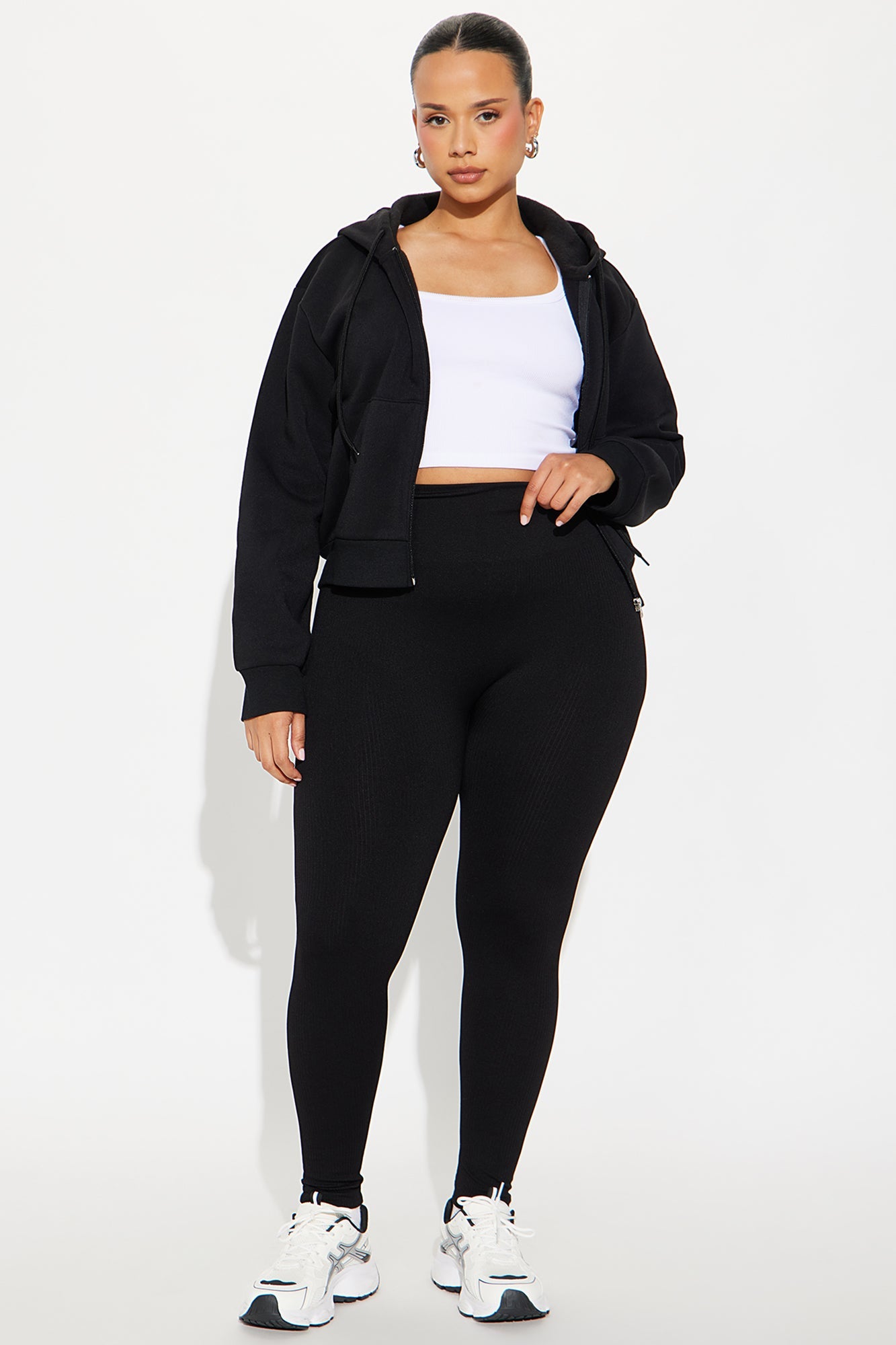 Francine Seamless Ribbed Legging - Black
