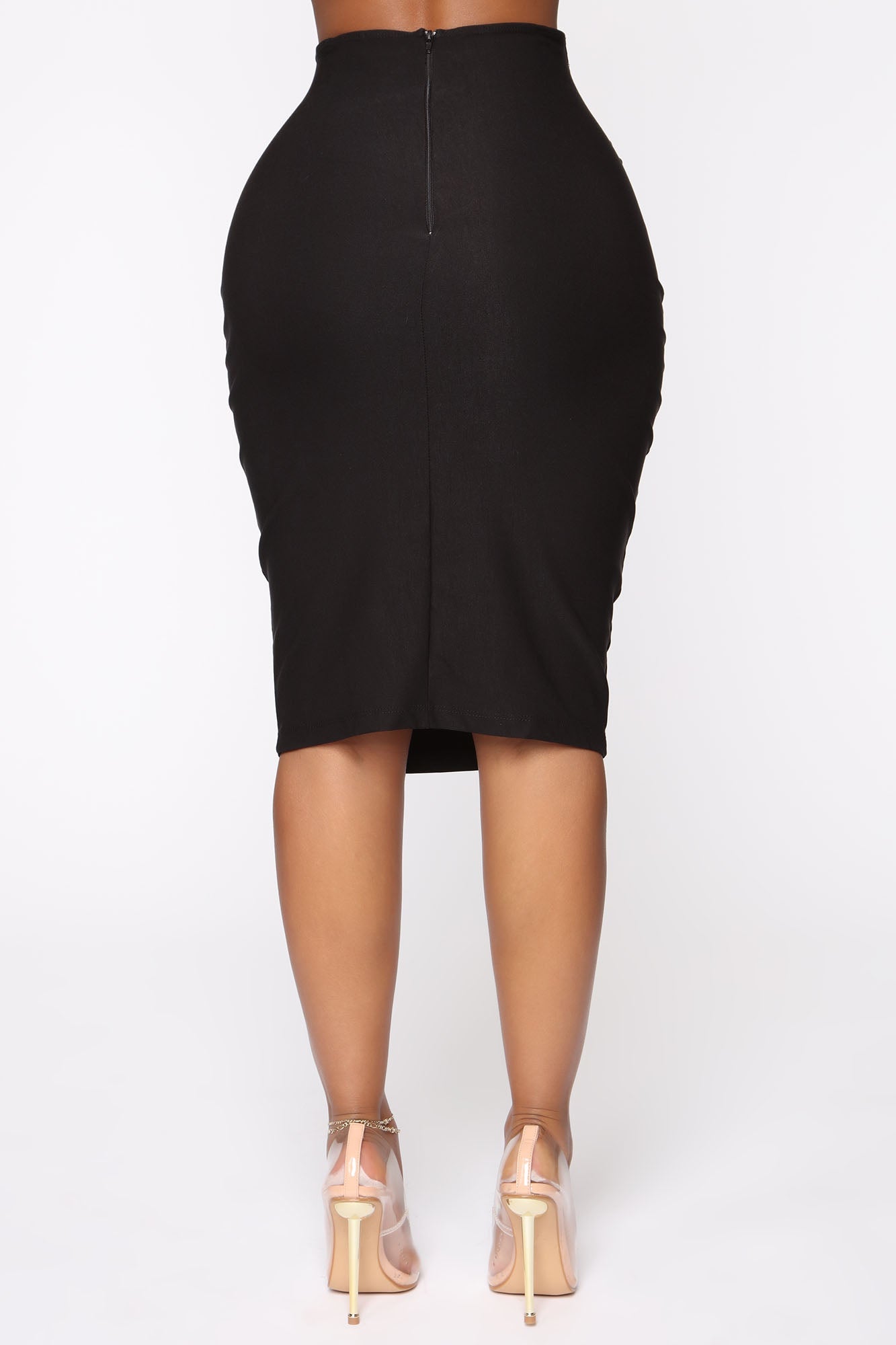 I See You Looking Super High Waist Skirt - Black