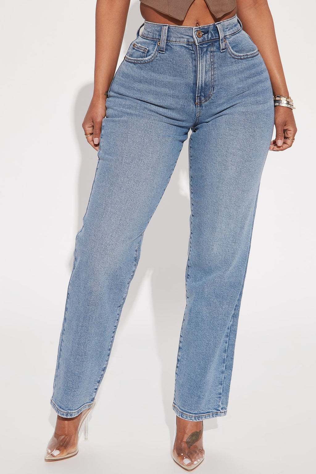Nova 90s Straight Leg Jeans - Vintage Blue Wash